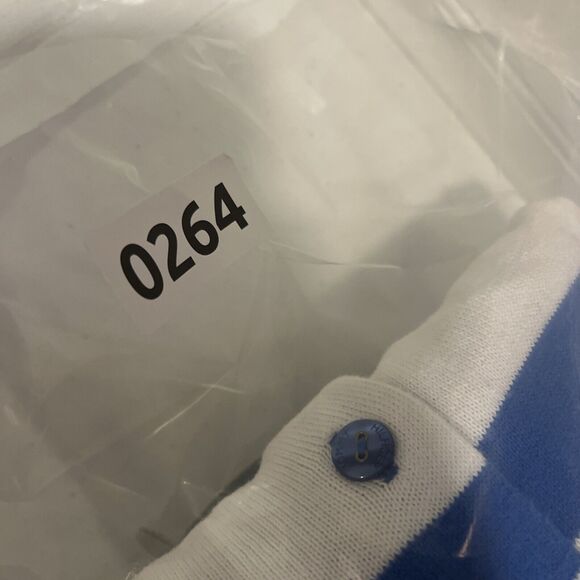 Tommy Hilfiger Women's Blue & White Striped Cardigan L Preppy Nautical Classic - Picture 11 of 11